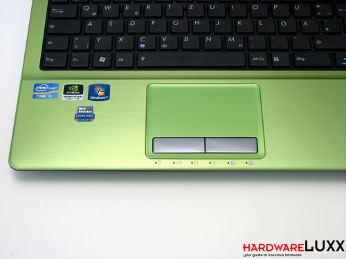 Toshiba Qosmio X770 touchpad